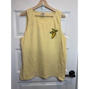 Comfort Colors Savannah Bananas Baseball Graphic Tank Top Yellow Mens Medium